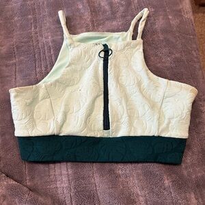 Monstera 3D Activewear Zip-Up Bra